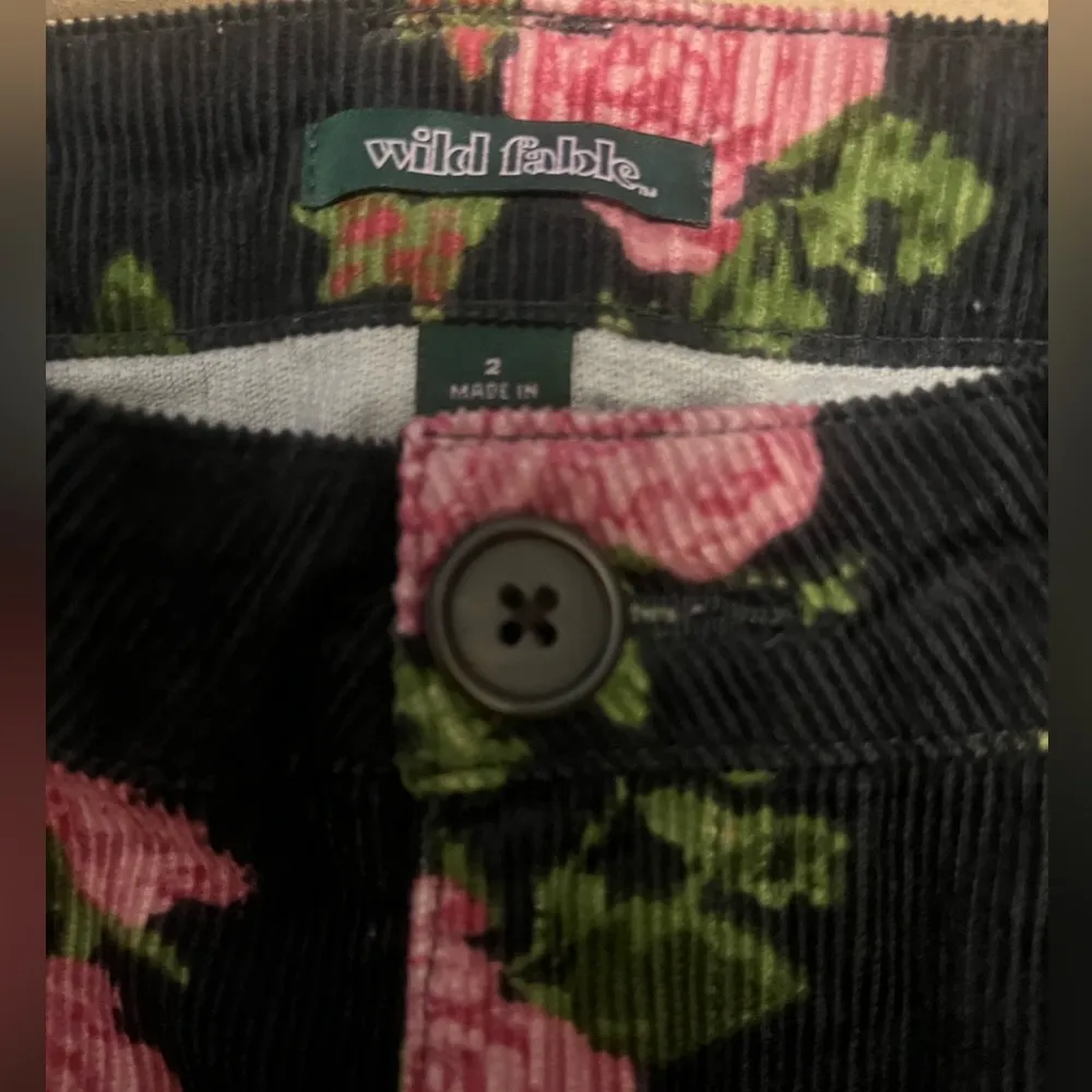 Women’s wild fable corduroy floral skirt - Image 2