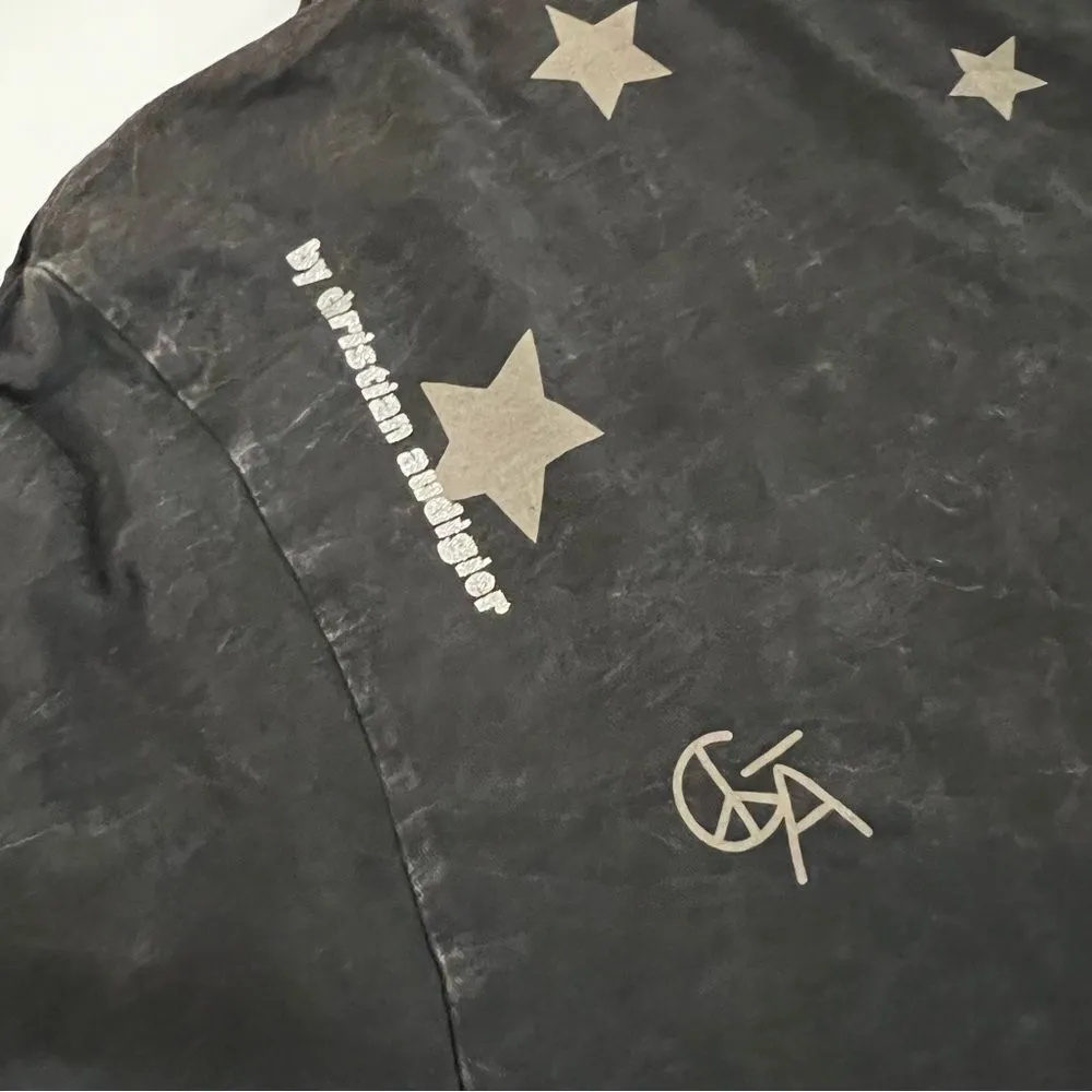 C Bar A Lovestock Ranch by Christian Audigier XXL Stars Mushroom Psychedelic Tee Black - Image 7