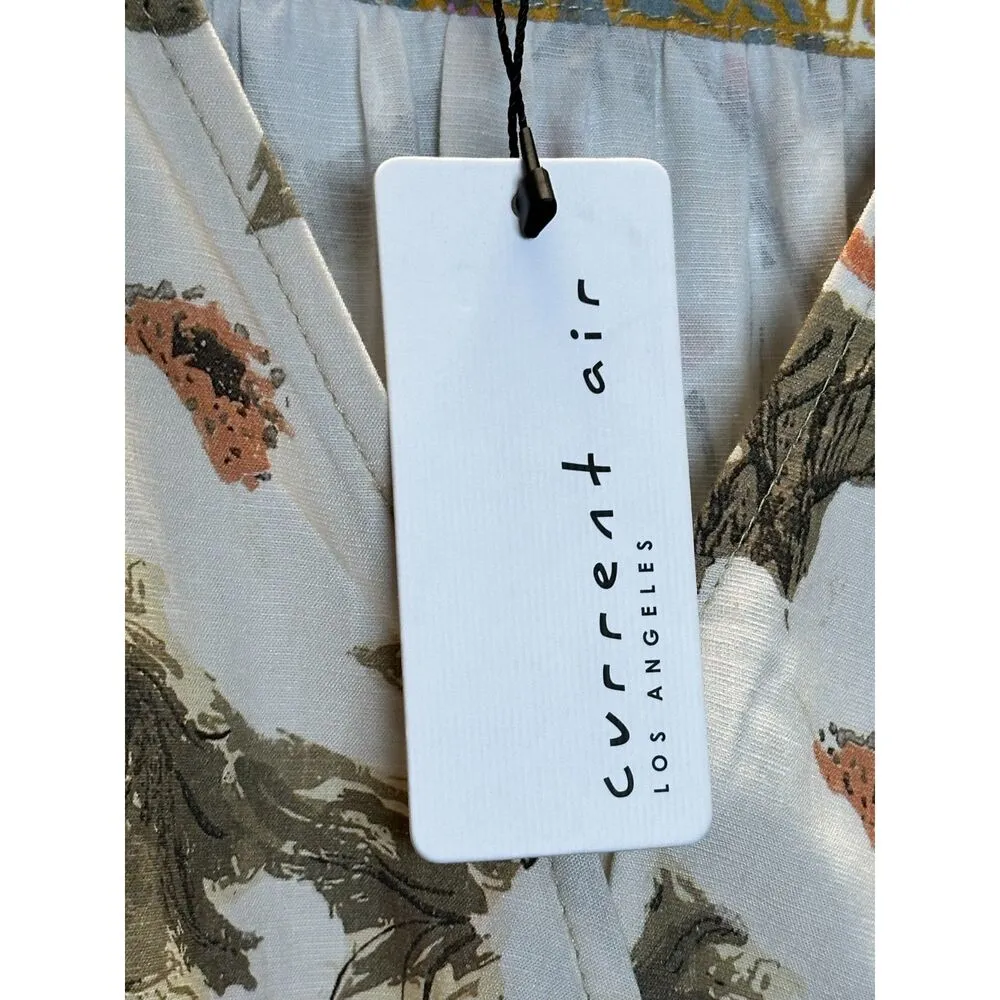 Current Air Women's 2190411 Size L Yellow Smocked Waist Blouson Dress NWT - Image 3