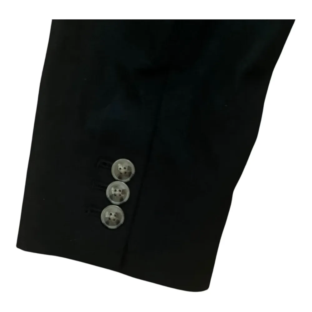 J. Crew Womens Black Petite linen-blend one-button blazer - Image 6