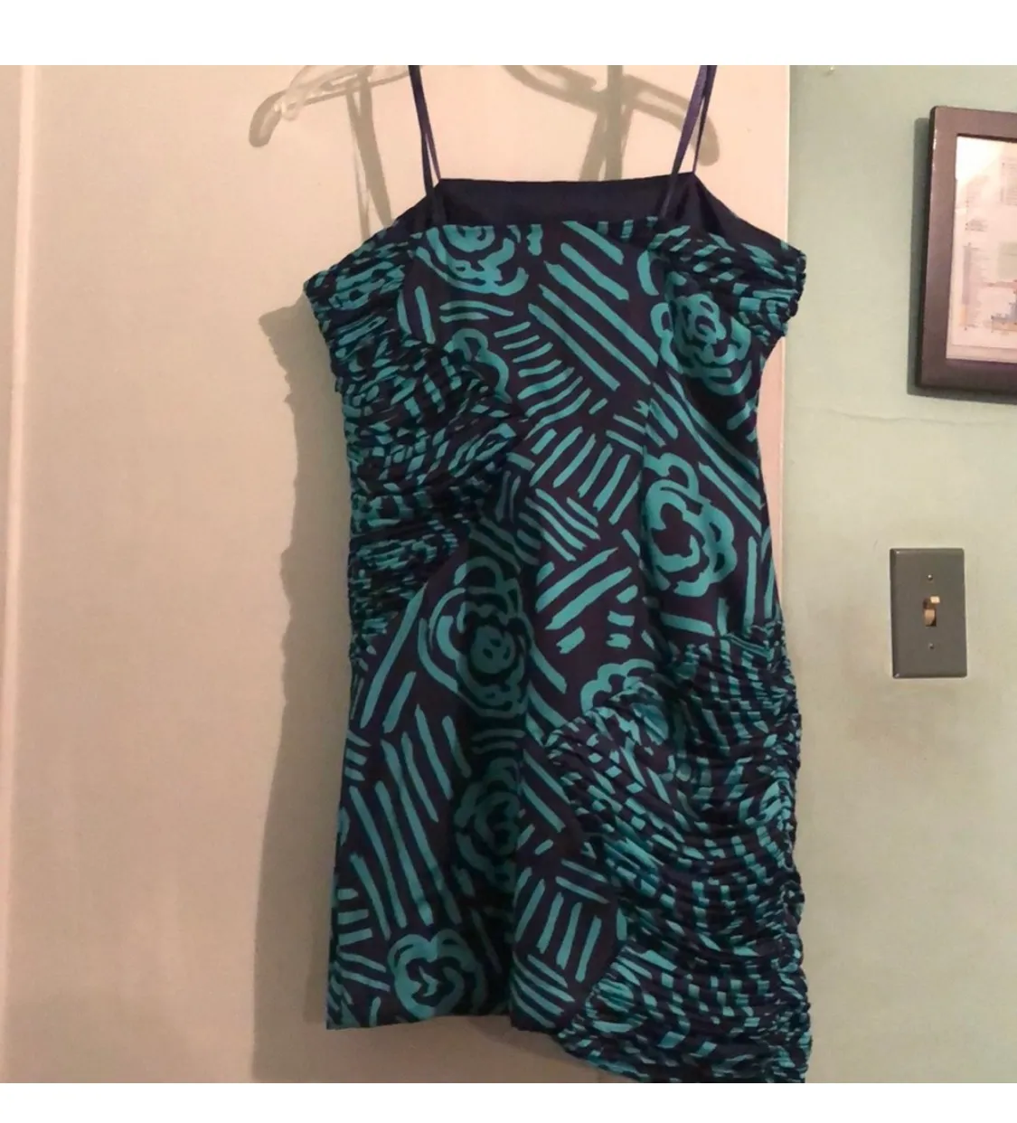 BCBGeneration strapless blue satin mini formal dress. Size 6 - Image 5