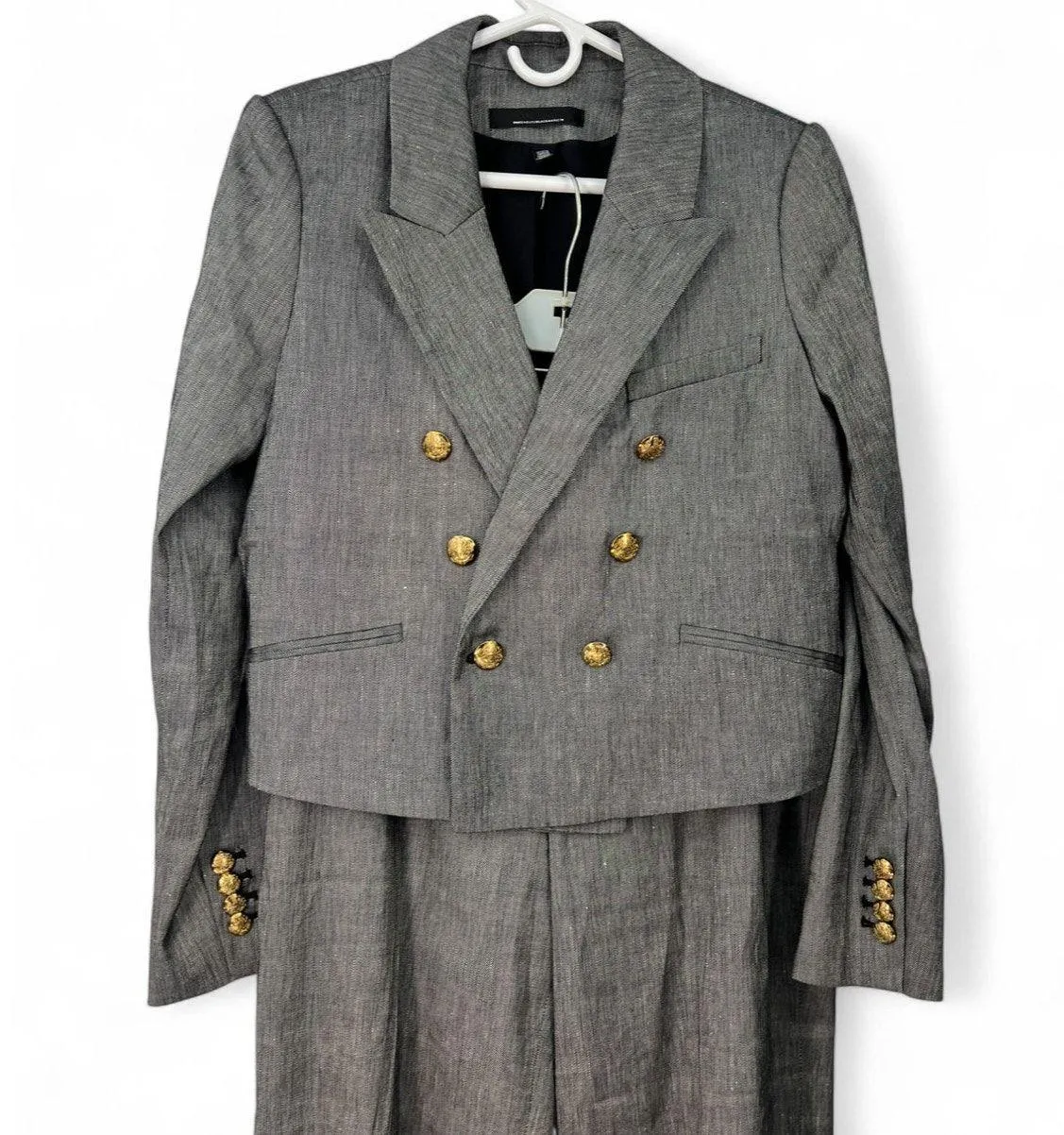 WHBM 14 White House Black Market 14 Suit Set Trouser Blazer Pants Jacket Women - Image 3