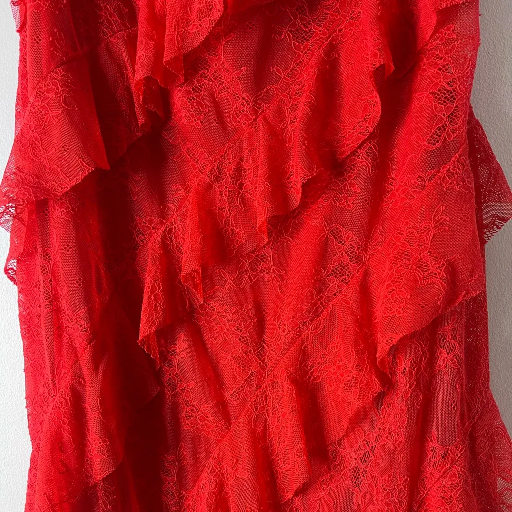 NWT Wild Fable Lace Ruffle Maxi Bodycon Dress Strapless Maxi Dress XXL Party - Image 4