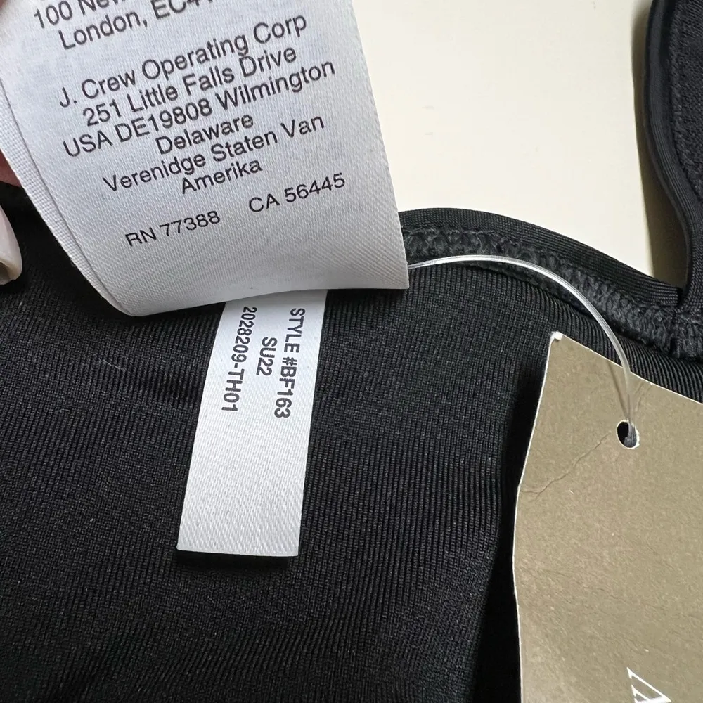 NWT | J. CREW Re-Imagined Black Plunge V-Neck One Piece Swimsuit | 14 - Image 4