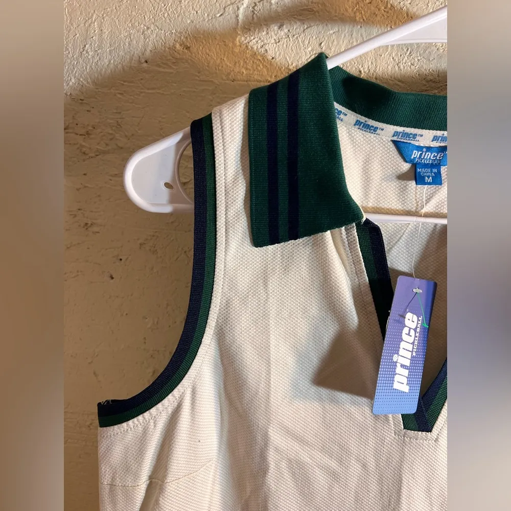 Prince Tennis Dress White and Green Mini athletic tennis prep pickleball summer Size M - Image 5