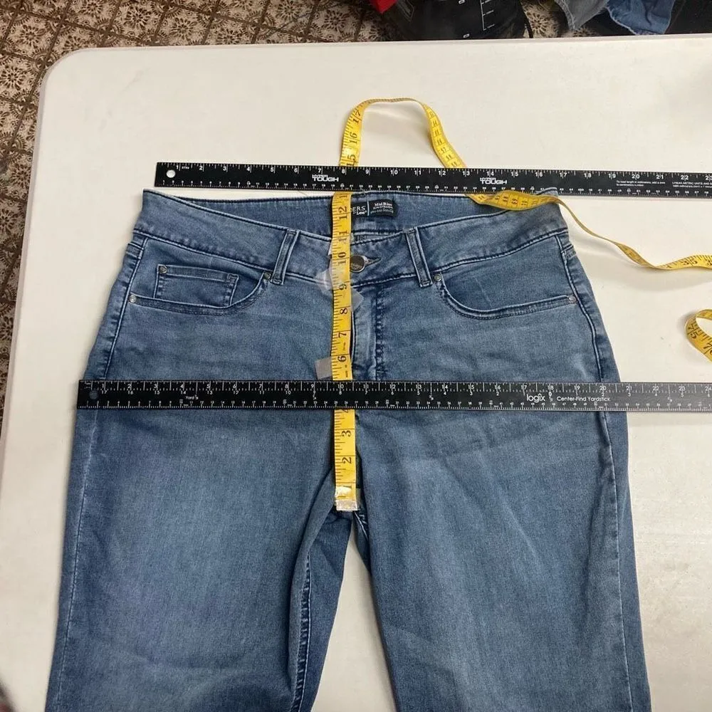 RIDERS By Lee Women’s Mid Rise Slim Straight Size 16L Inseam 33.5 - Image 7