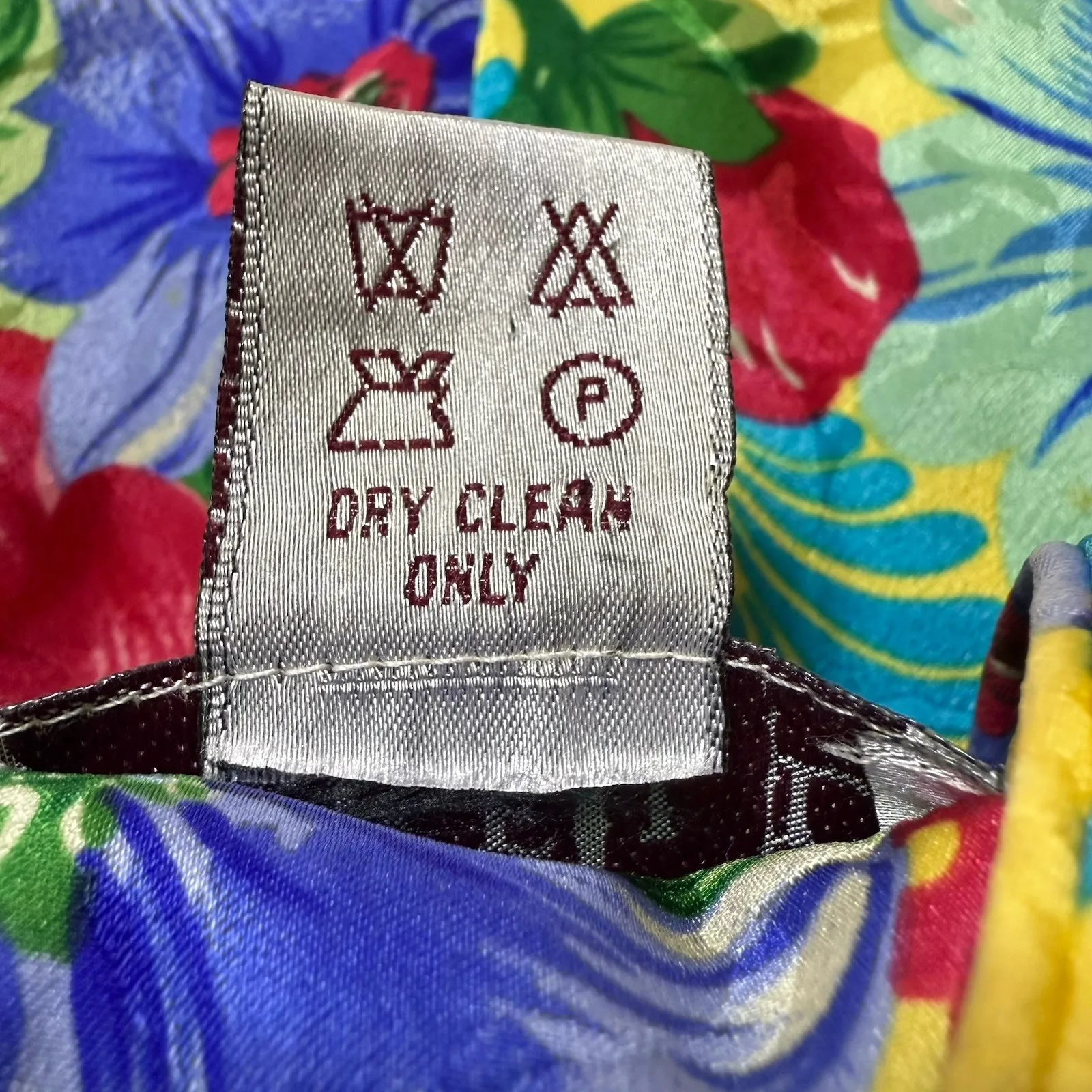 Adrianna Papell Size 6 Vintage Two Piece Skirt Top‎ Suit Set 100% Silk Floral - Image 14