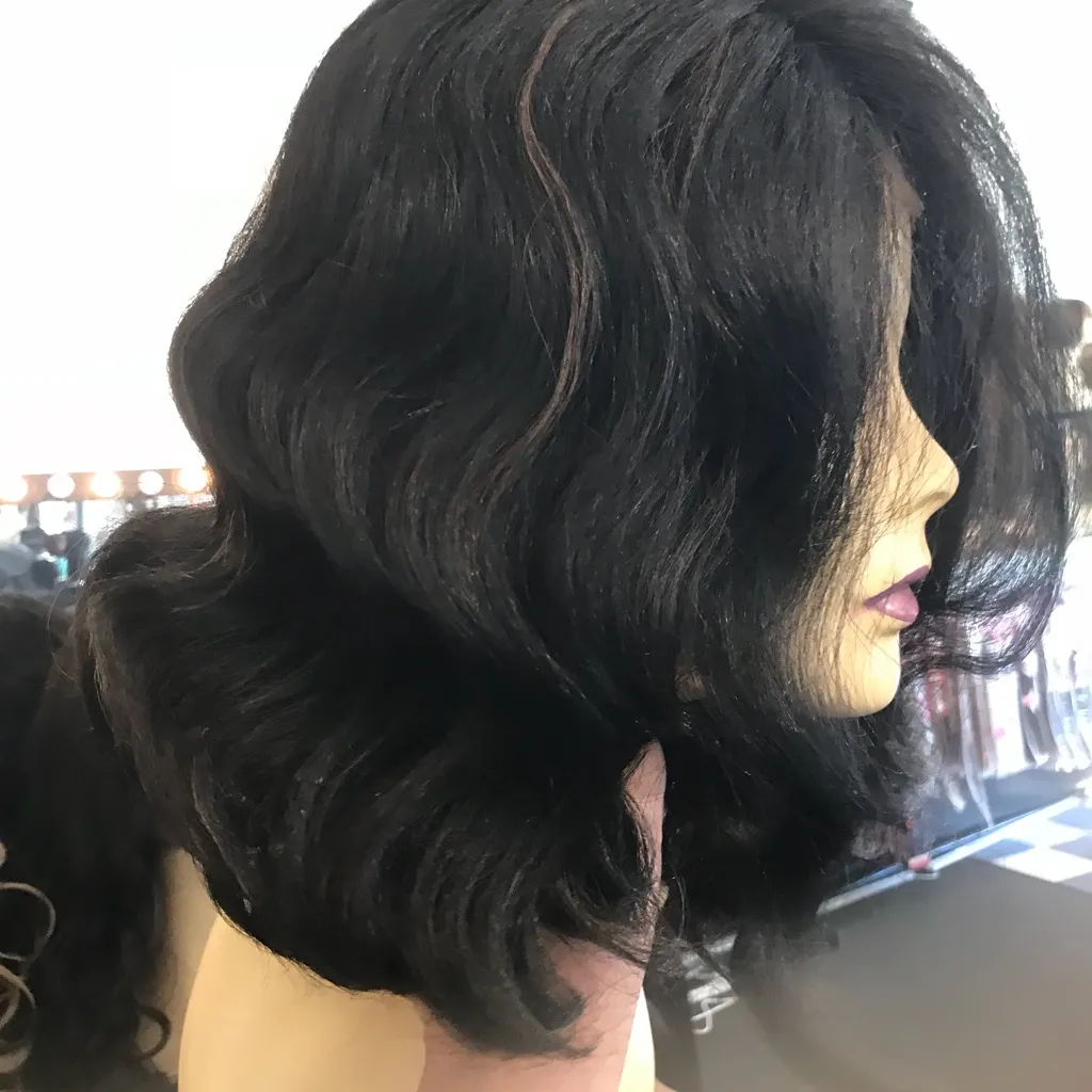 Swisslace Lacefront thick deep Wave Shoulder Wig - Image 7