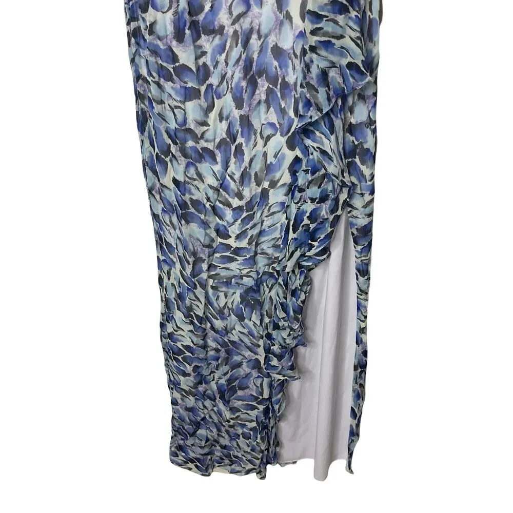 Katie May Baby Cakes Blue Grey sweetheart neck Gown sz M - Image 7