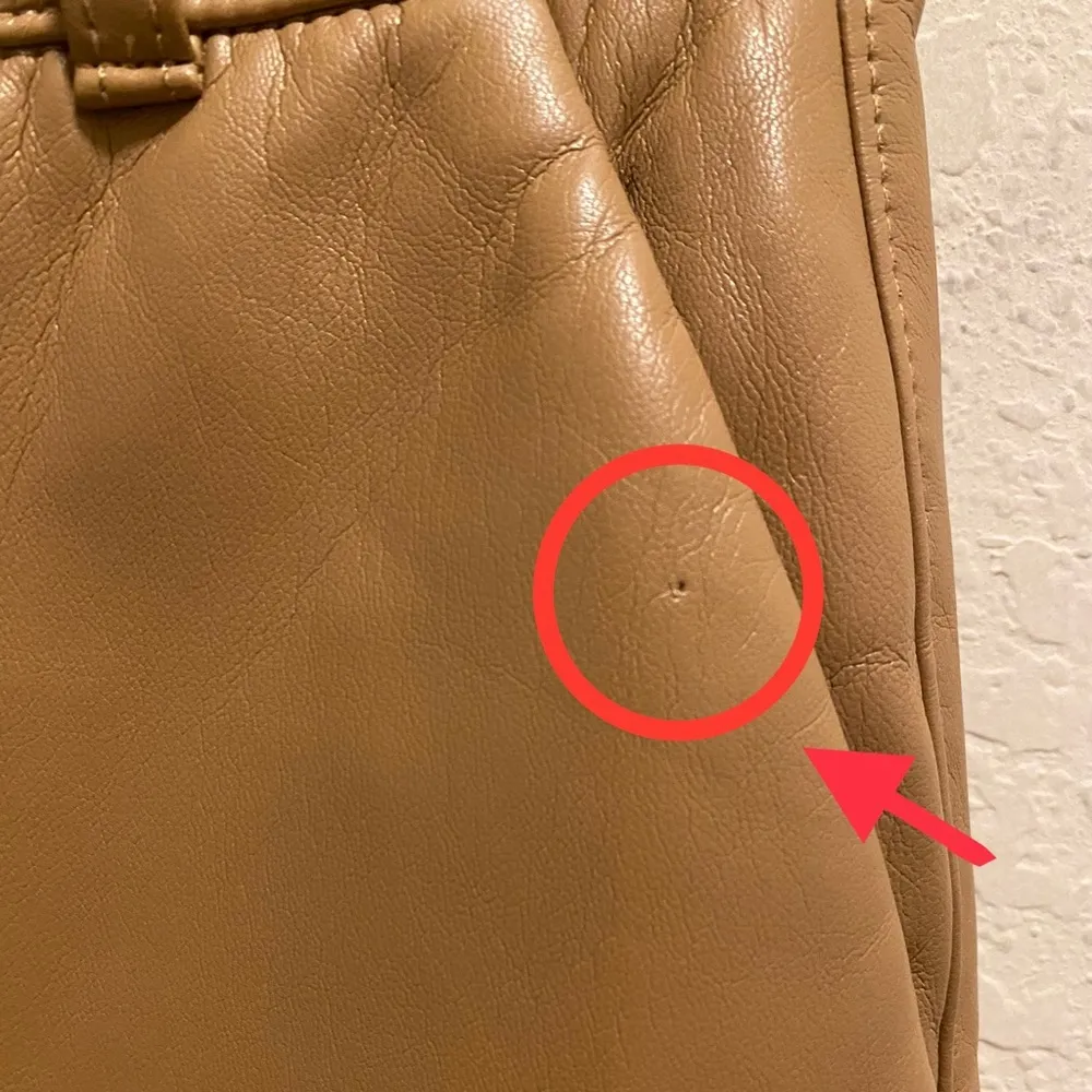 Aritzia Babaton Vegan Leather Command Cropped Pant In Camel Size 00 - Image 12