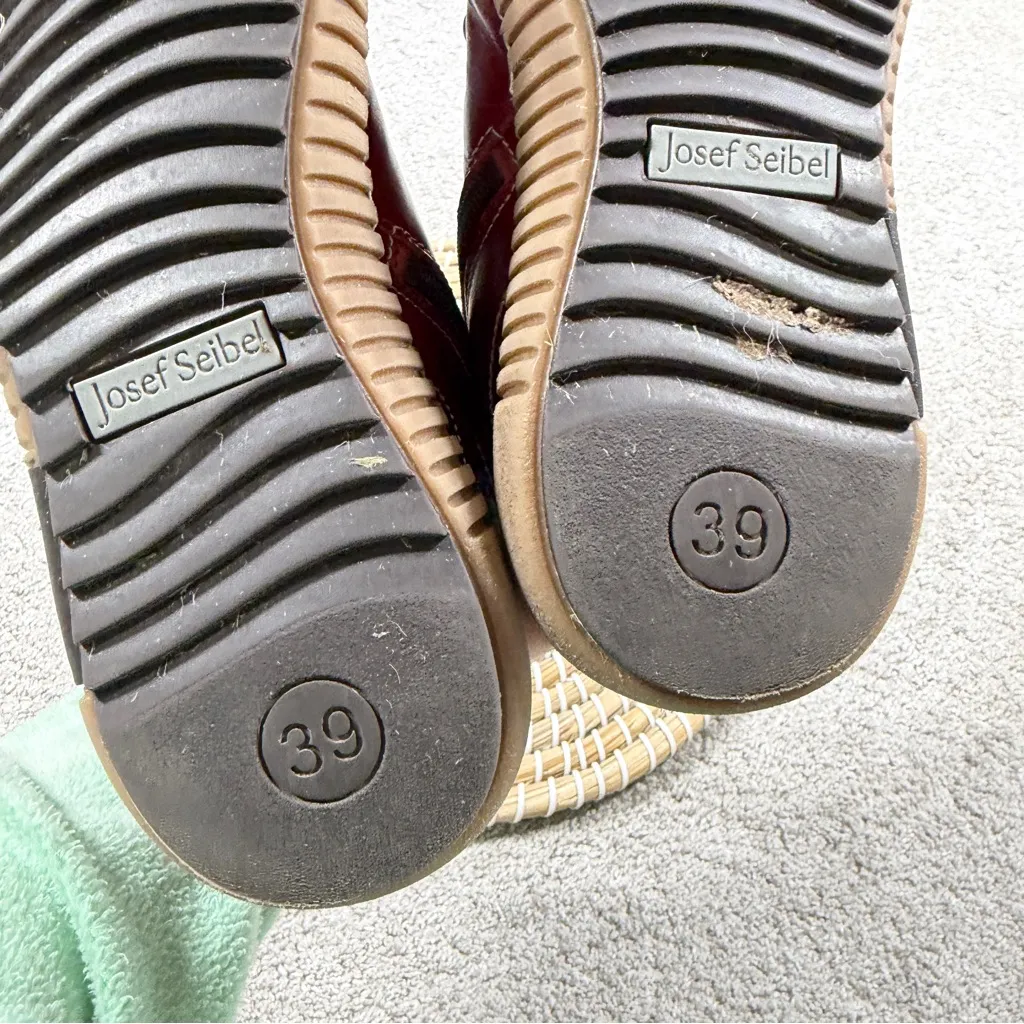 Josef Seibel Women’s Maren 06 Lace Up Leather Ankle Boot Side Zip Red 39/US 8.5 - Image 9