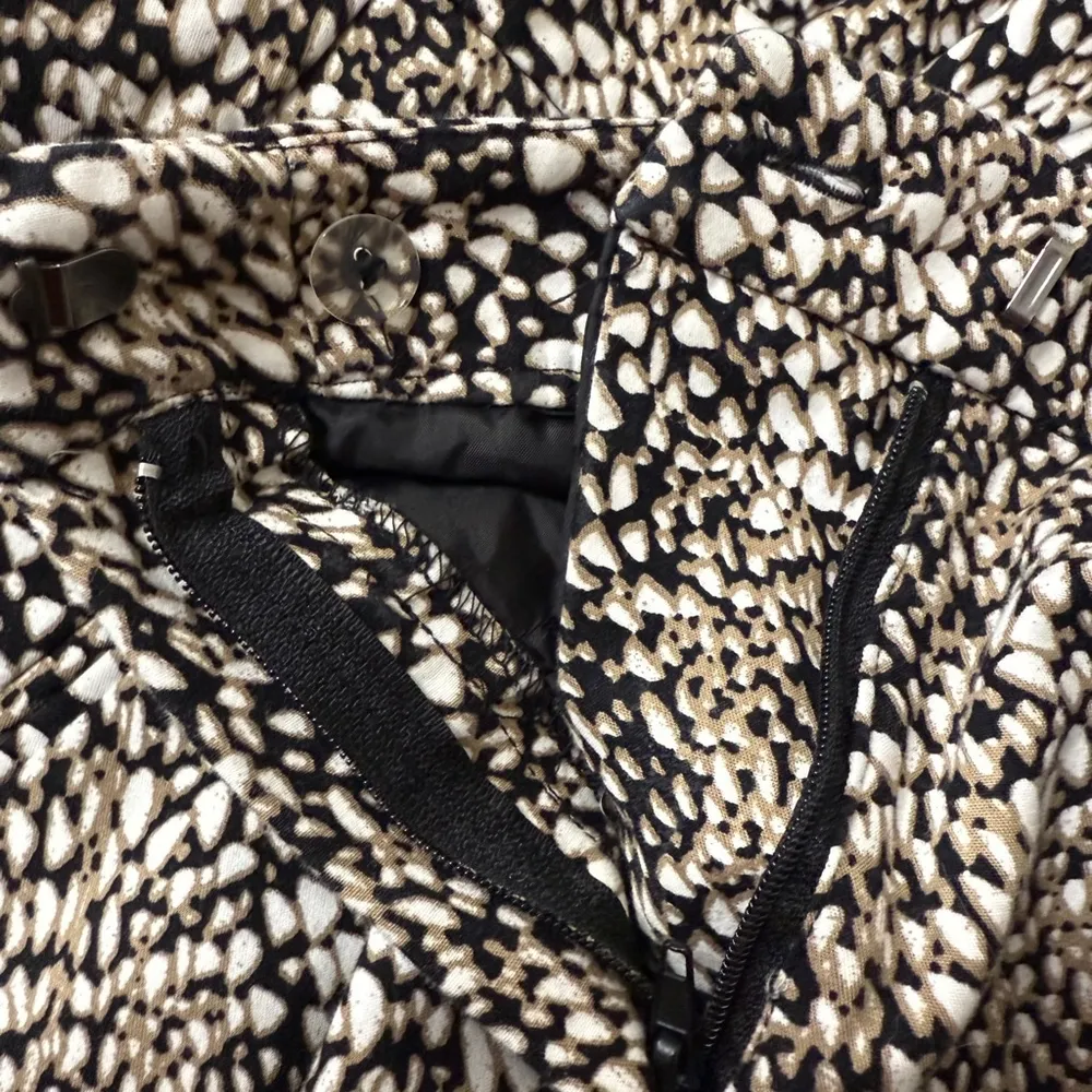 Adrianna Papell Pants Size 12 Black White Print - Image 10