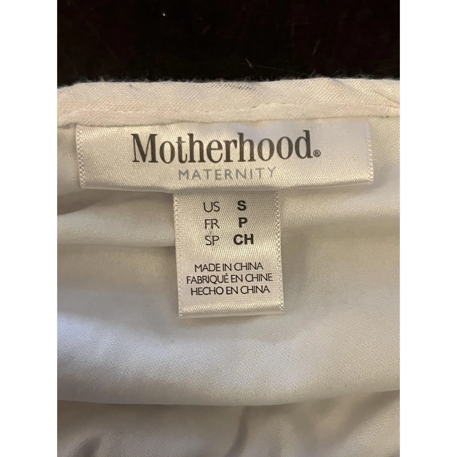 Motherhood Maternity Dress Womens Small White Lace Hem Maxi Sleeveless Sundress - Image 9