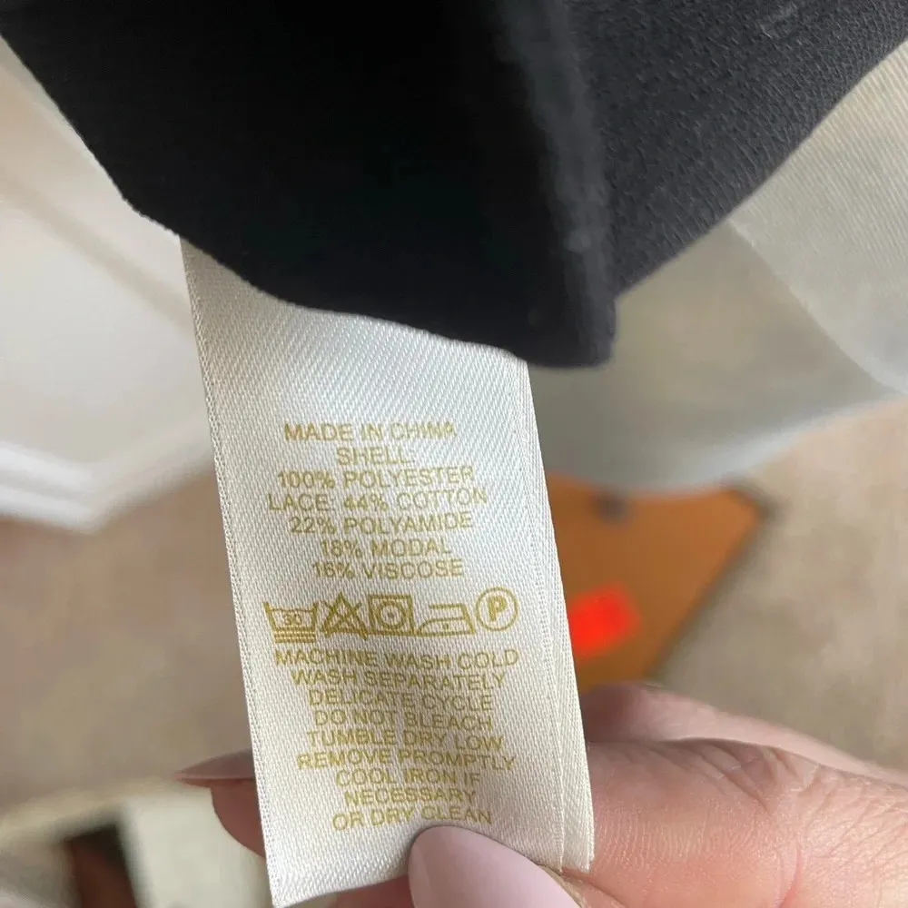 Kate Spade‎  Lace Statement Sleeve Top Black-size 0 - Image 3