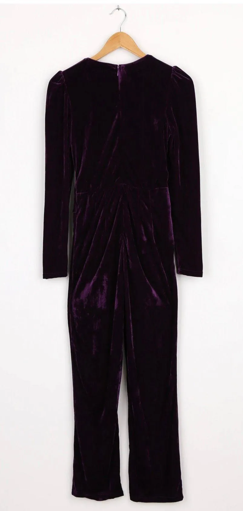 Purple Velvet Jumpsuit - Image 5