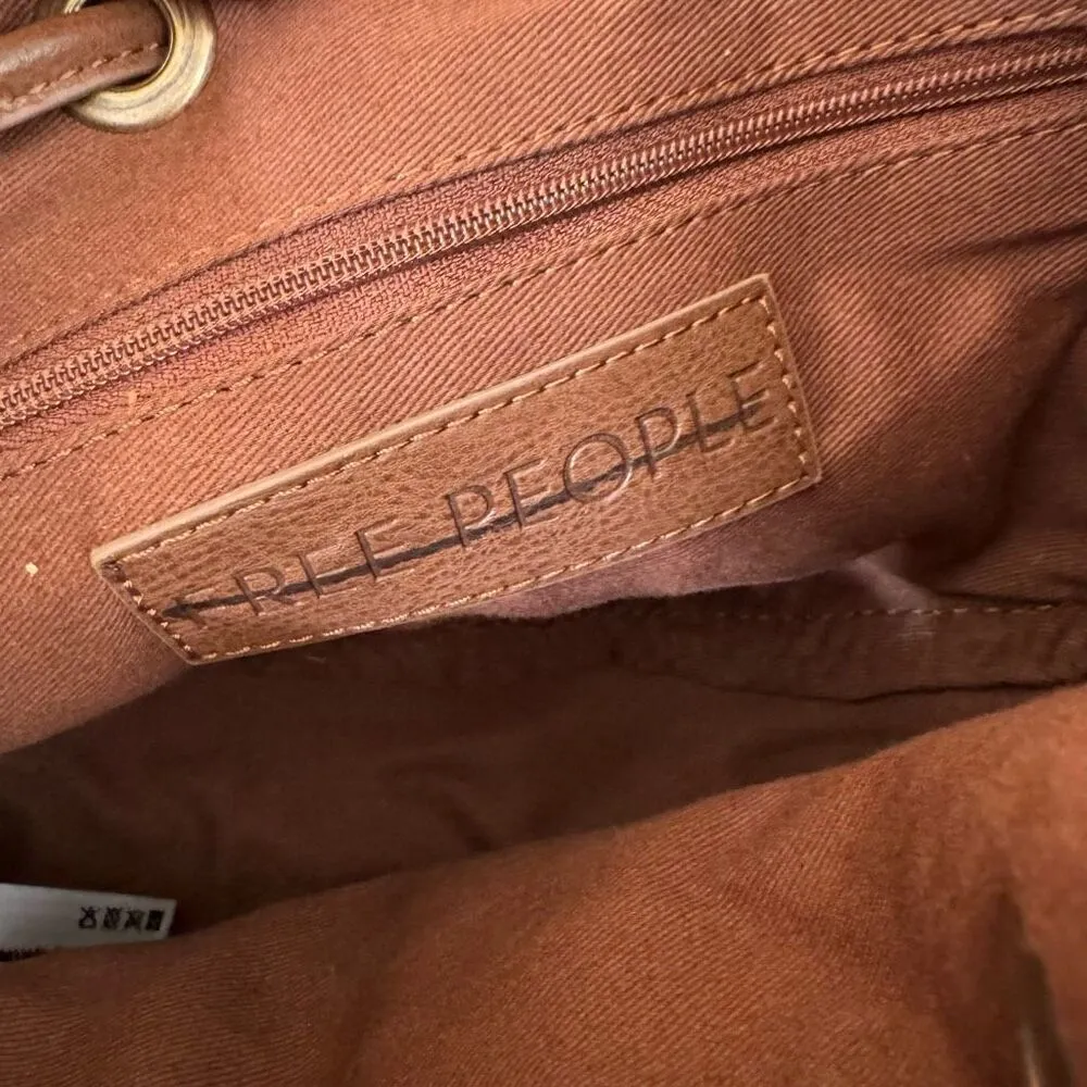 Free People Cabana Coconut Shell Brown Woven Crossbody Purse NWOT - Image 4