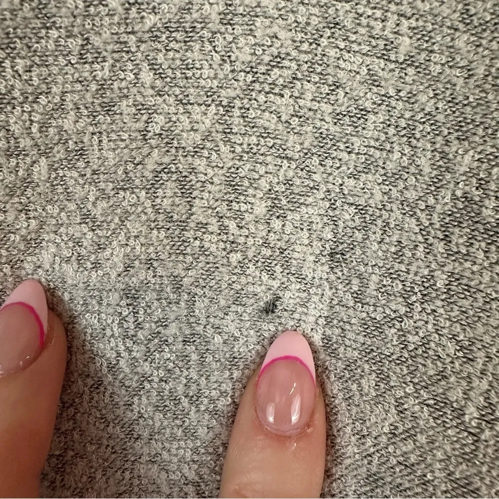 Saturday Sunday | Gray Knit Criss Cross Long Sleeve Sweater Size XS - Image 7