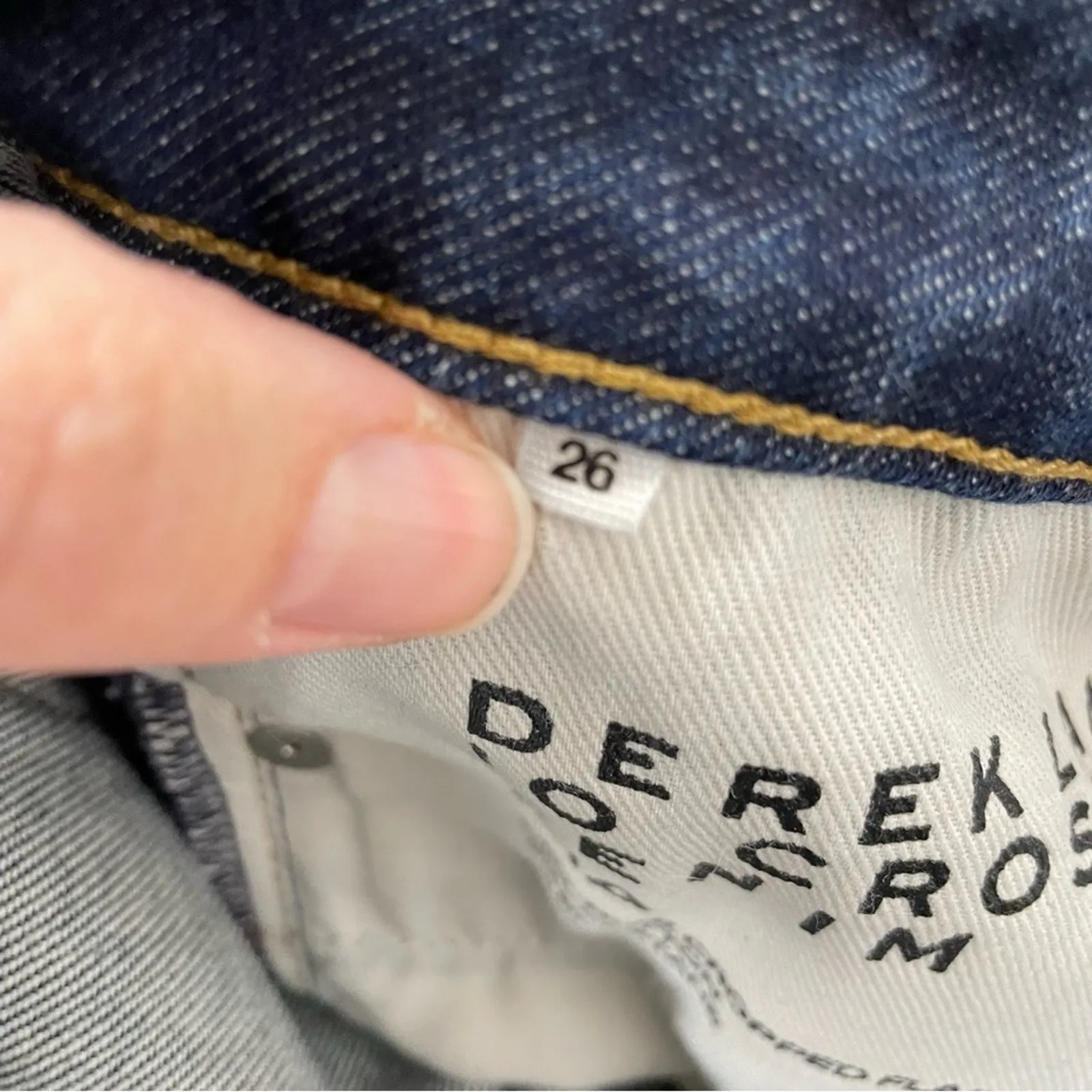 Derek Lam 10 Crosby Dark Wash Gia Mid Rise Cropped Flare Jeans Womens 26 Blue - Image 11