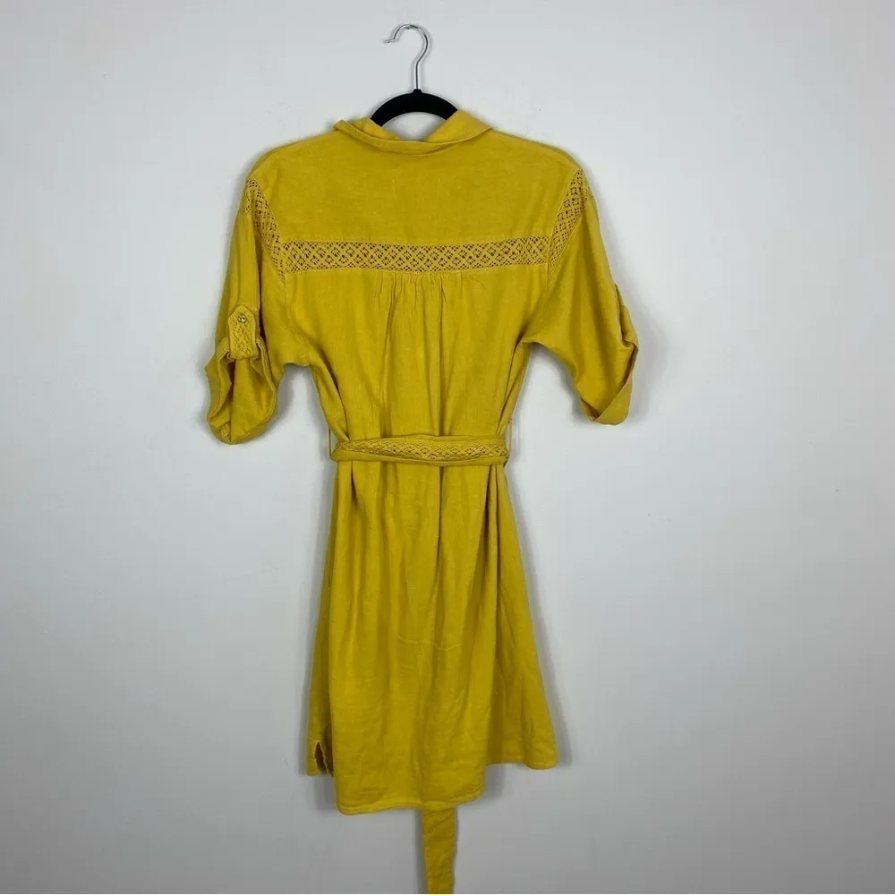 Anthropologie Rilke Lace Mini Belted Shirtdress - Image 12