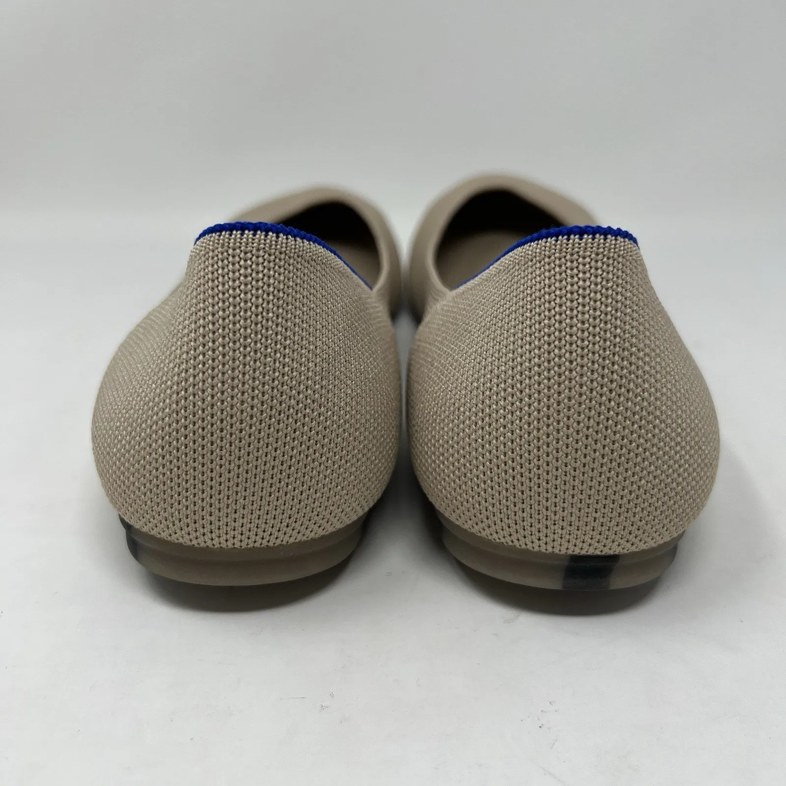 Rothy’s The Flat Round Toe‎ Ecru Beige Slip On Knit Flats Shoes Women’s Size 12 - Image 9
