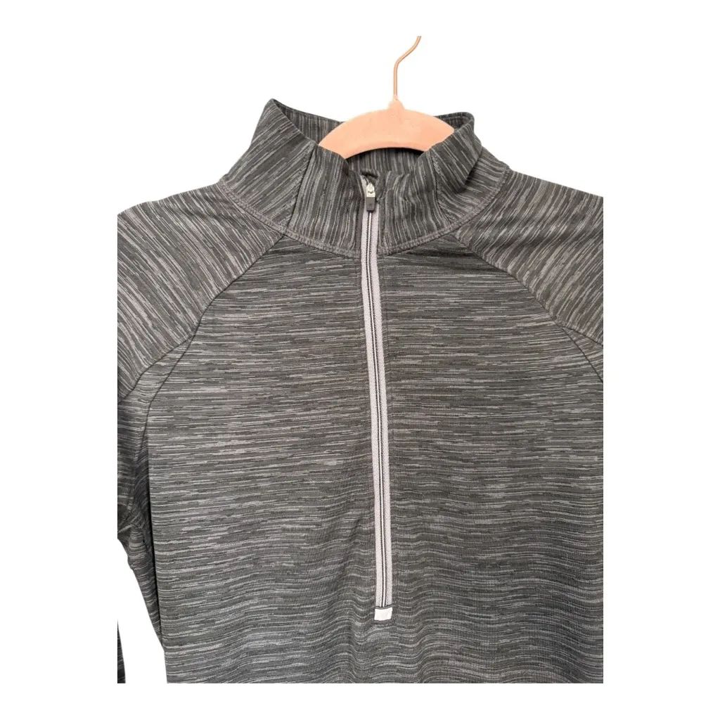 Athleta Mendoza Half Zip Pullover Long Sleeve Top Size Small – Space Dye Grey - Image 3