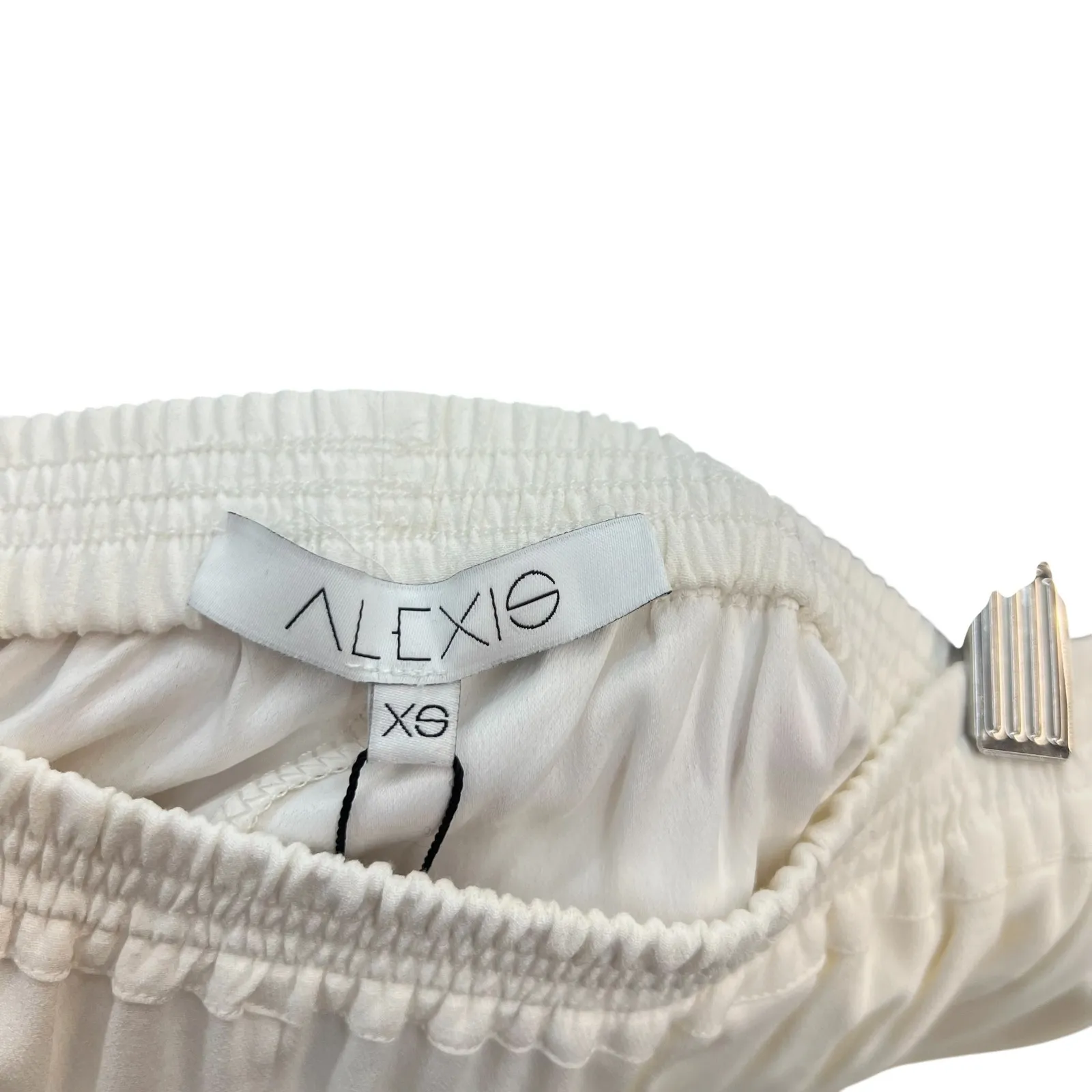 Alexis Blaze Track Pants Pull-On Viscose Stretch Ivory White Size XS‎ - Image 8