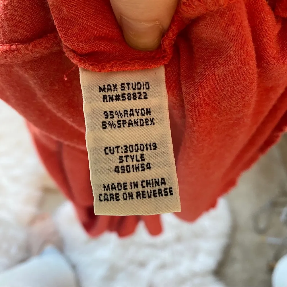 Max Studio  Orange Tank Dress - Image 7