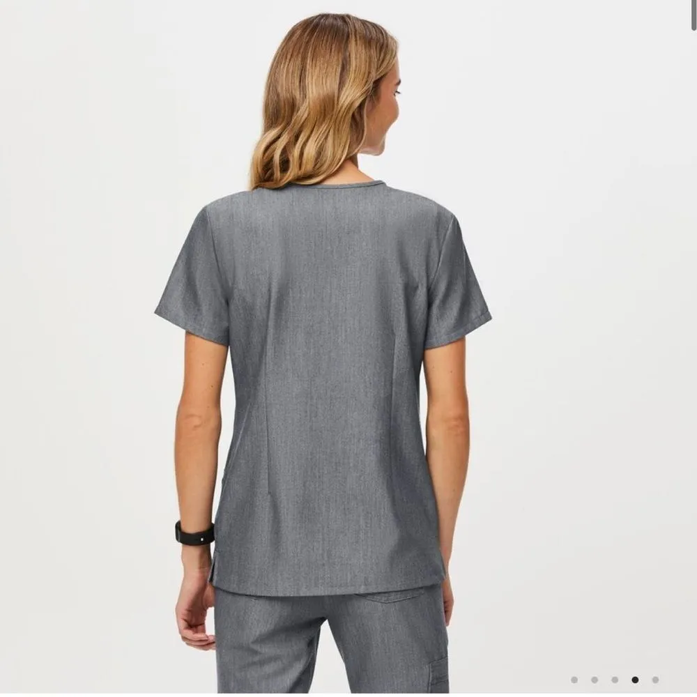 Figs Casma Three-Pocket Scrub Top in Graphite Women’s Size Medium Charcoal Grey - Image 3