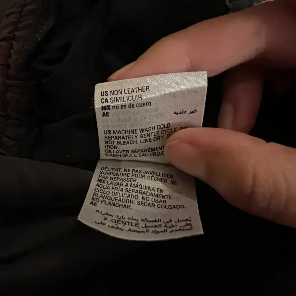 Bar III black faux leather pants M - Image 10