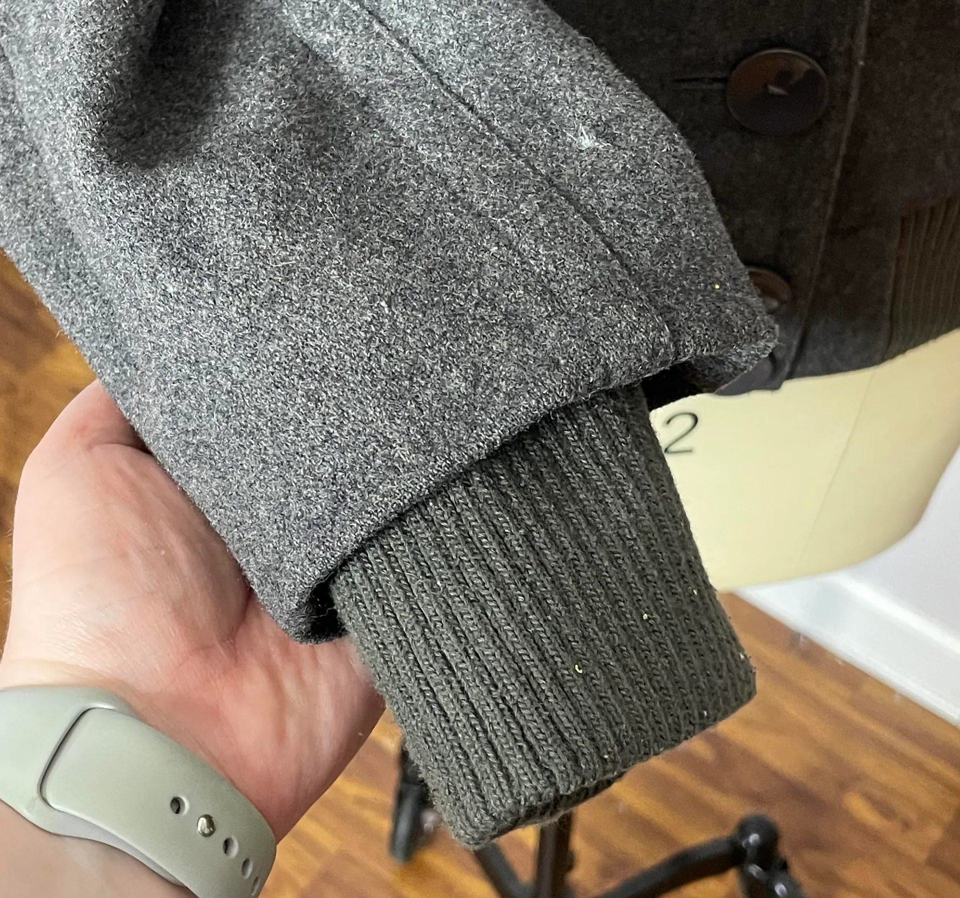 Gray Wool Pea Coat - Image 8