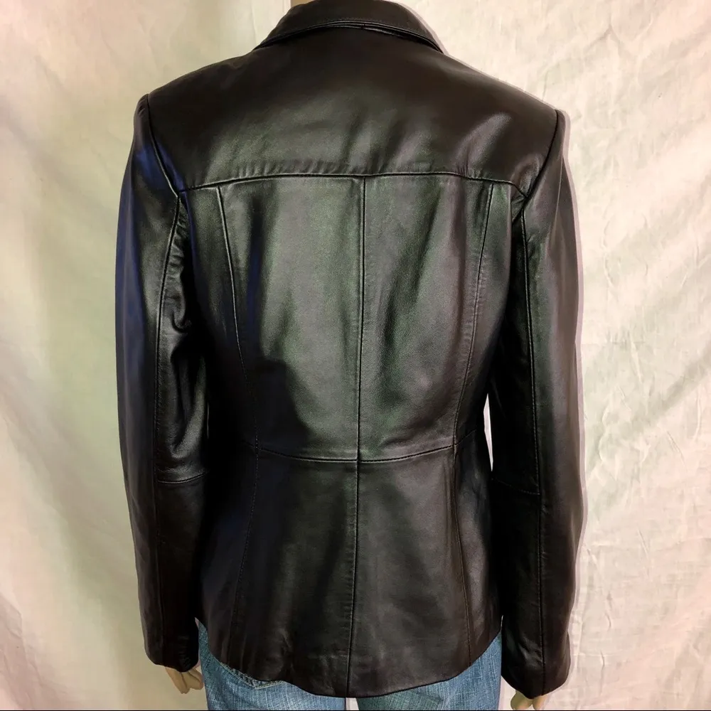 Style & Co  zippered leather jacket - Image 3