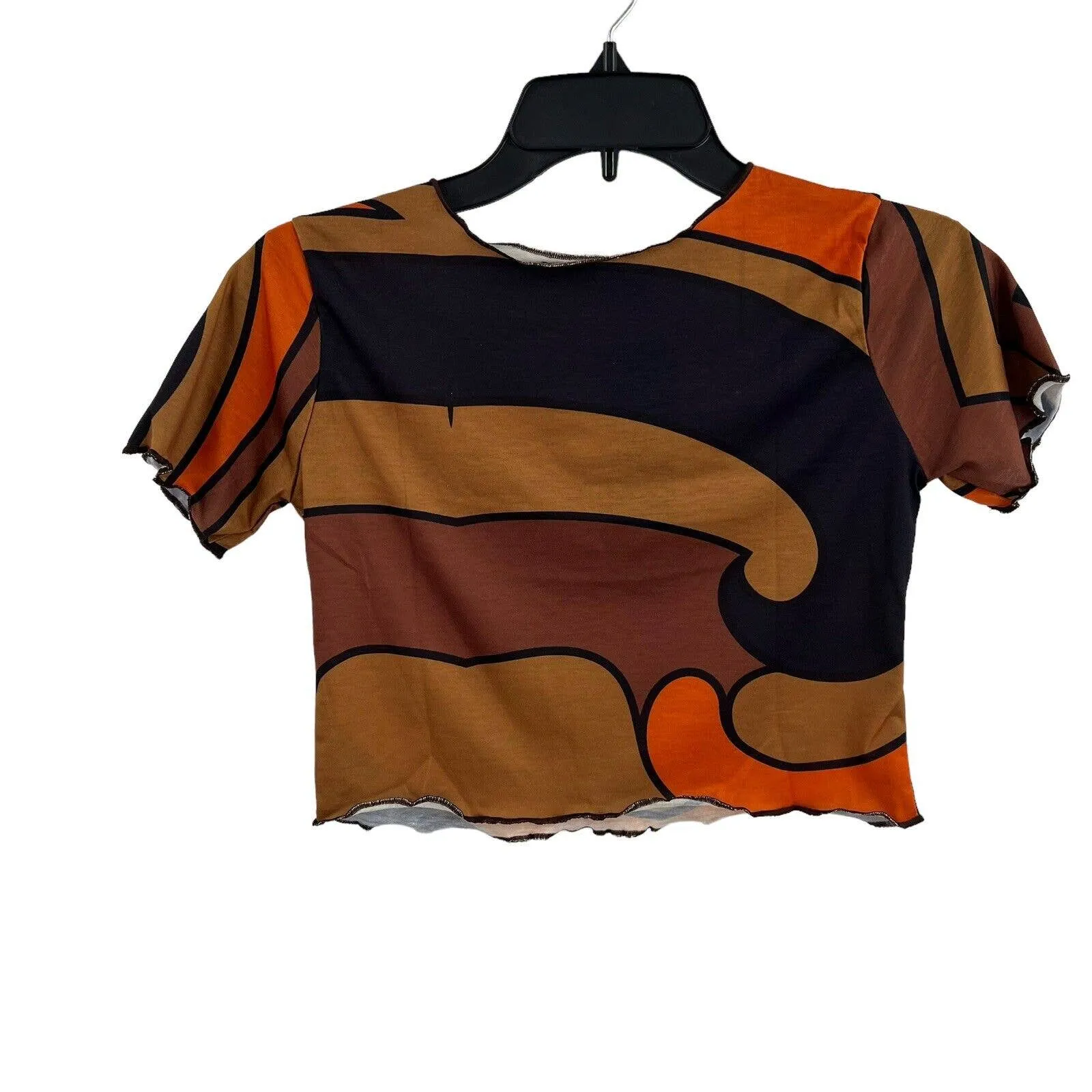 Daisy Street Patterned‎ Crop Top Size 6 New - Image 3