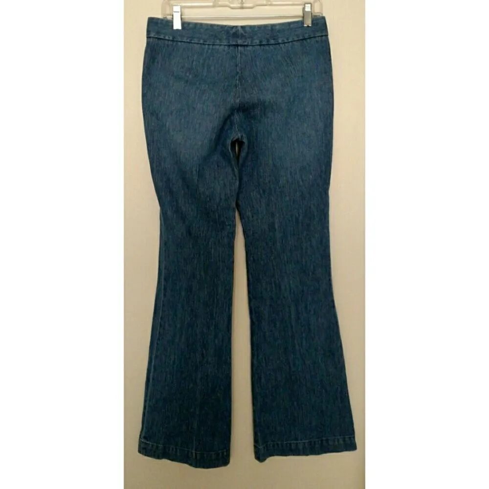 Theory Tara Denim Wide Leg Jeans - Size 2 - EUC - Image 3