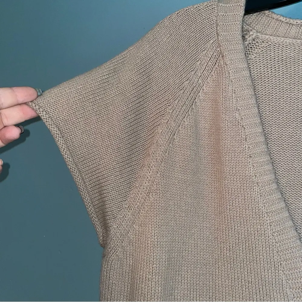 Talbots Petite Vintage Cap Sleeve Knit Sweater Cardigan Size Large Petite - Image 5