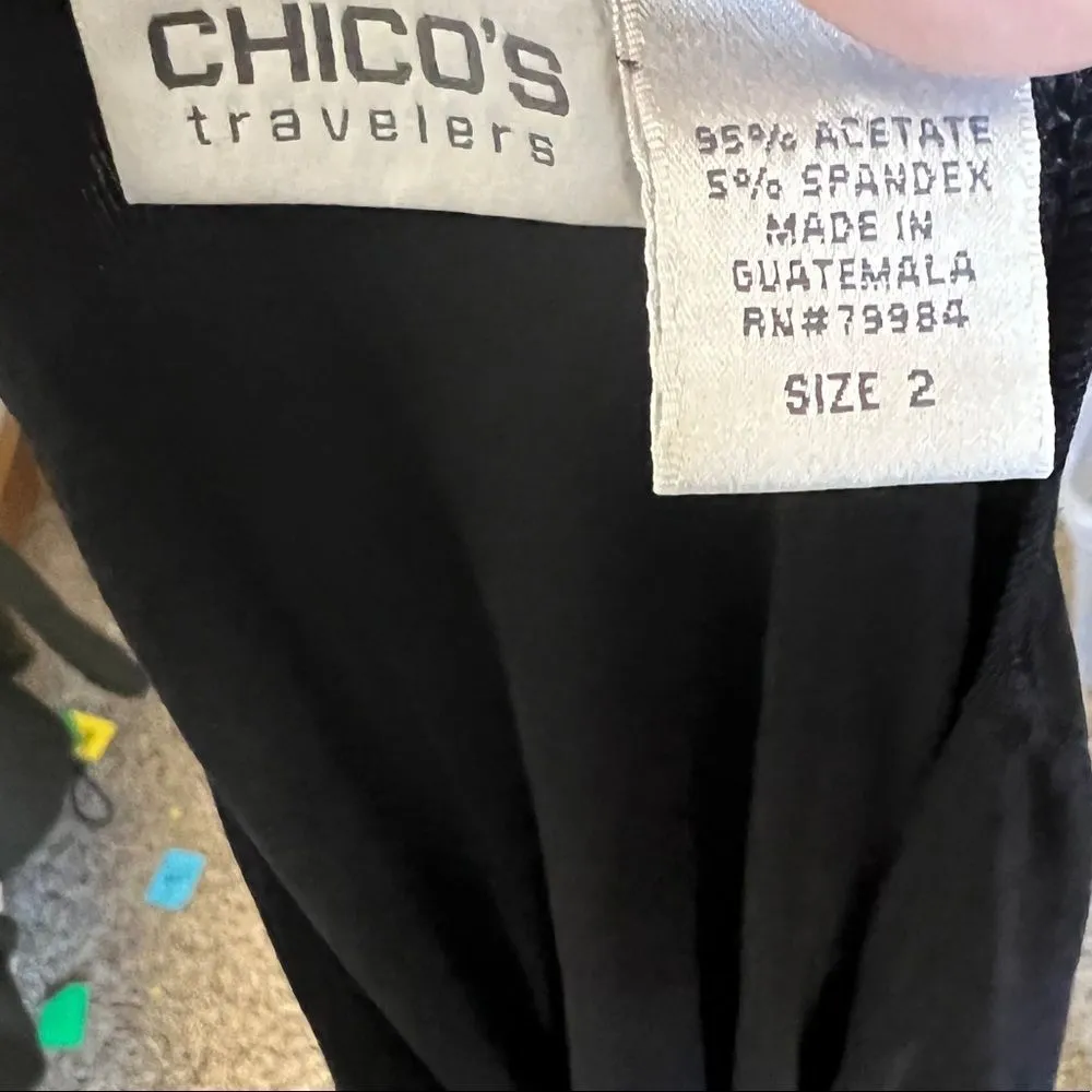 Chico's Travelers Black Cover Up‎ - Image 6