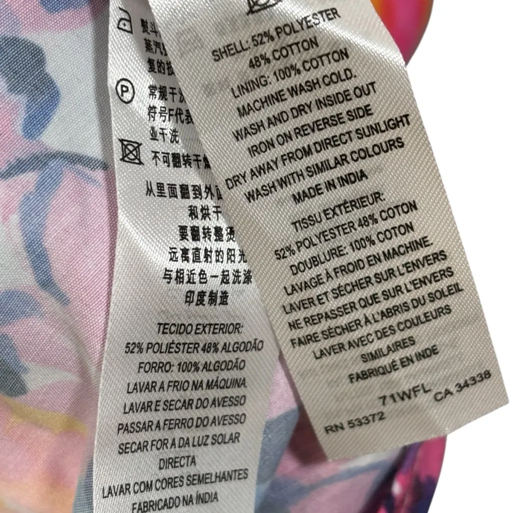 French Connection Carrie Era Floral Square Neck Sleeveless Midi Dress Sz 14 NWT - Image 11