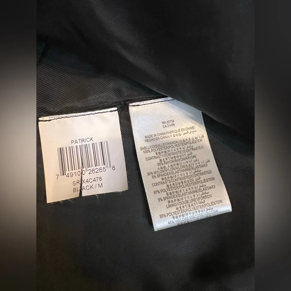 BCBGMAXAZRIA Woven Black Blazer Medium - Image 3