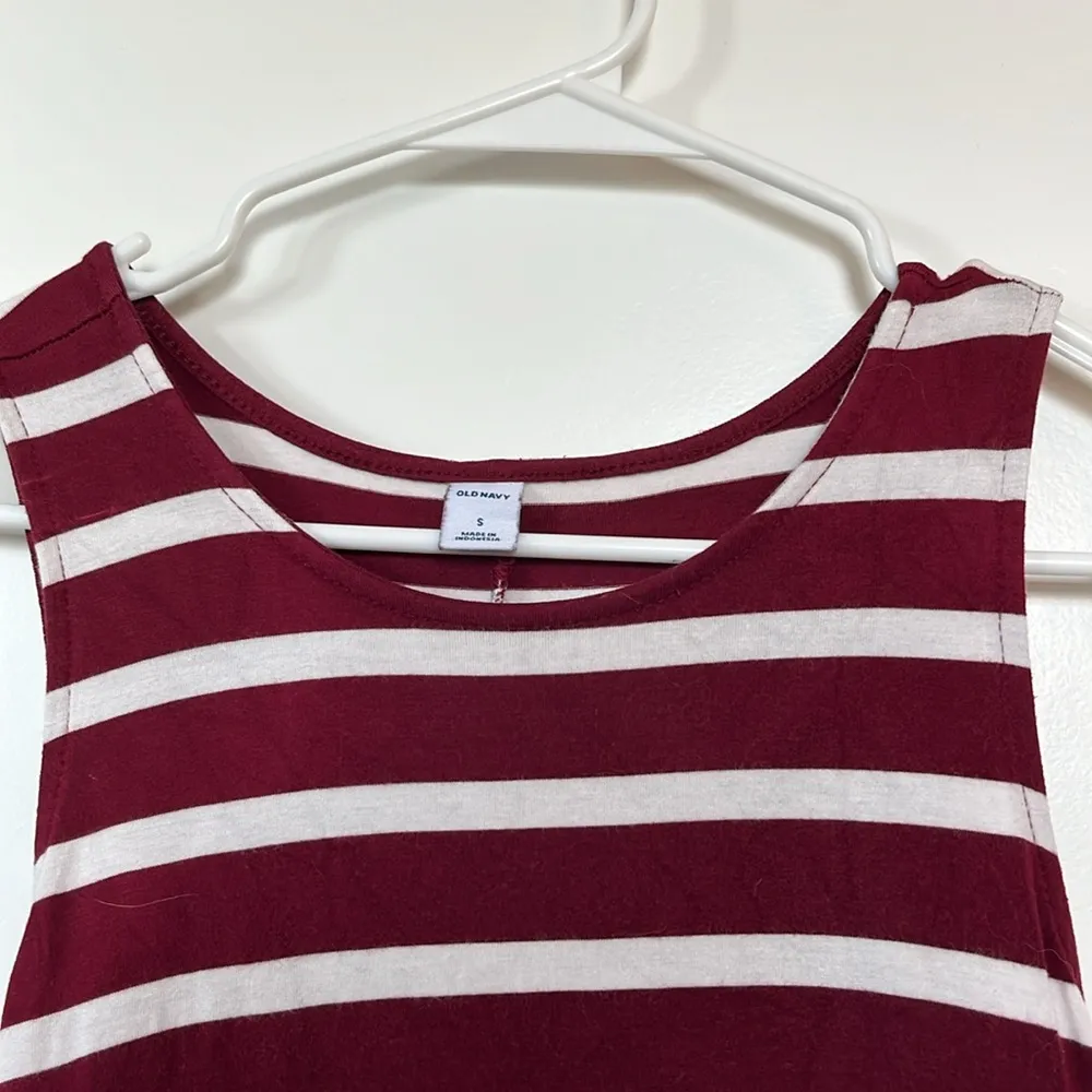 Old Navy Sleeveless Knit Striped Swing Dress - Image 2