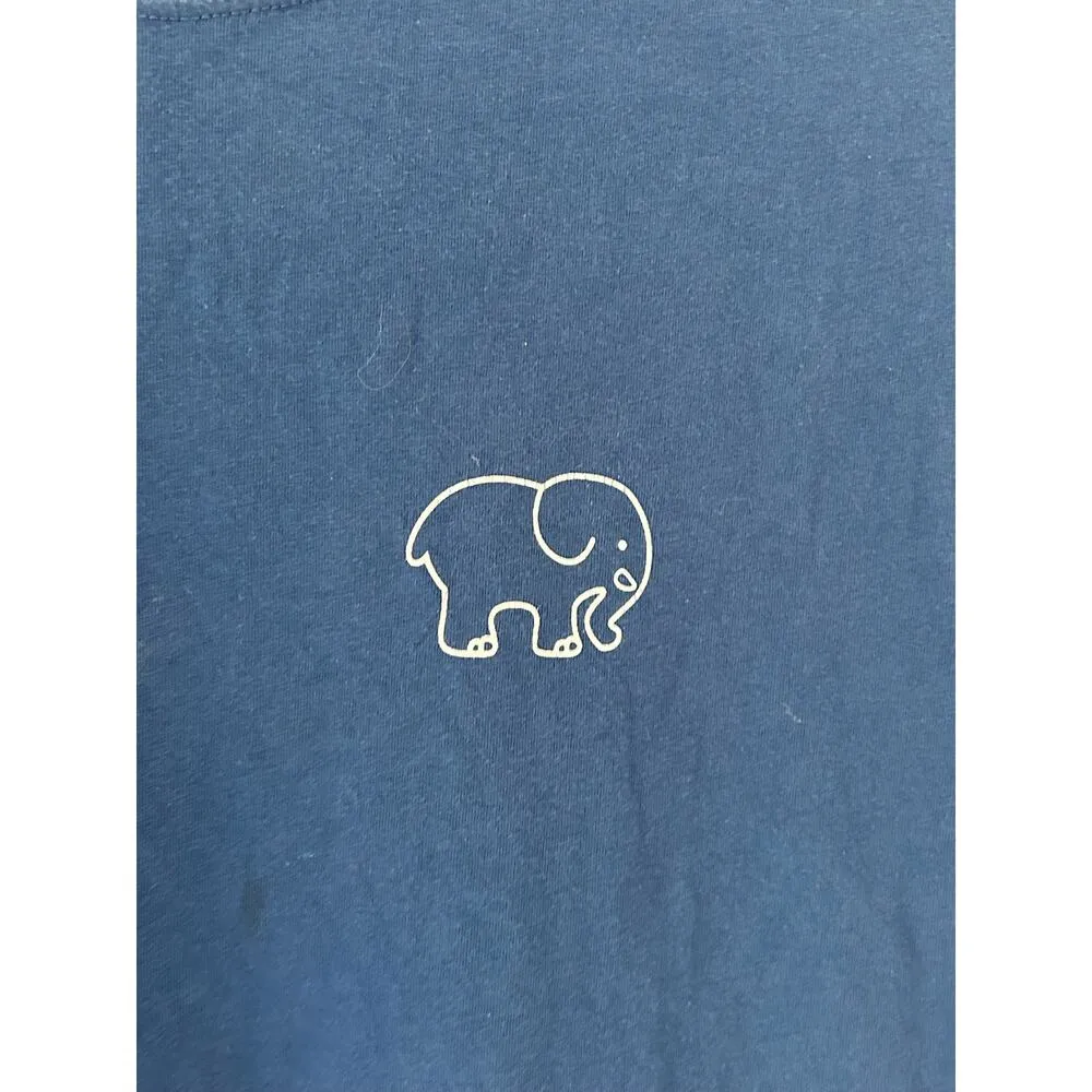 Ivory Ella Blue Printed T-Shirt Sz M - Image 3