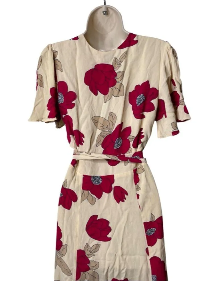 Privacy Please Plaza Kimono Poppy Wrap Maxi Dress sz S - Image 4