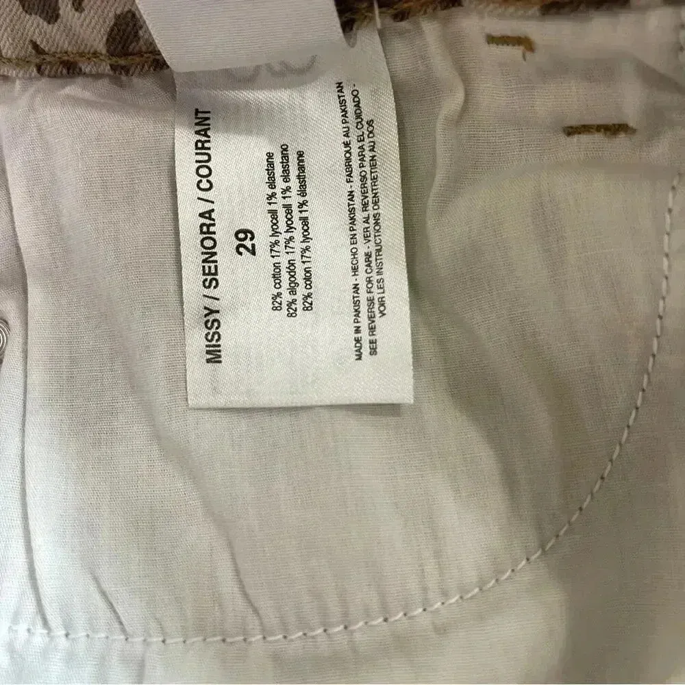 Sanctuary  Denim Simone Leopard Print Mini Skirt Size 29 EUC - Image 11