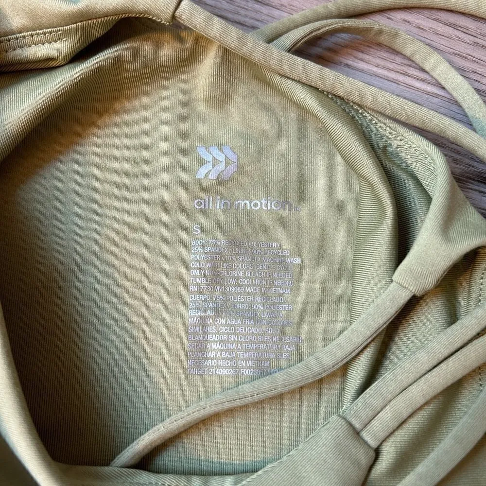 All in Motion Women's Short Bodysuit Workout Olive Green Size S LIKE NEW - Image 6