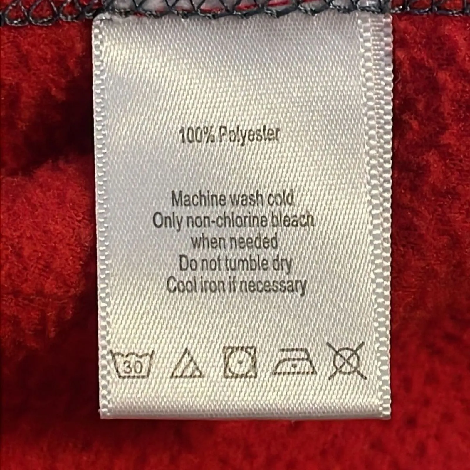 Alo Yoga Red Gray Pullover Fleece 1/4 Zip Jacket Womens Size Medium - Image 12