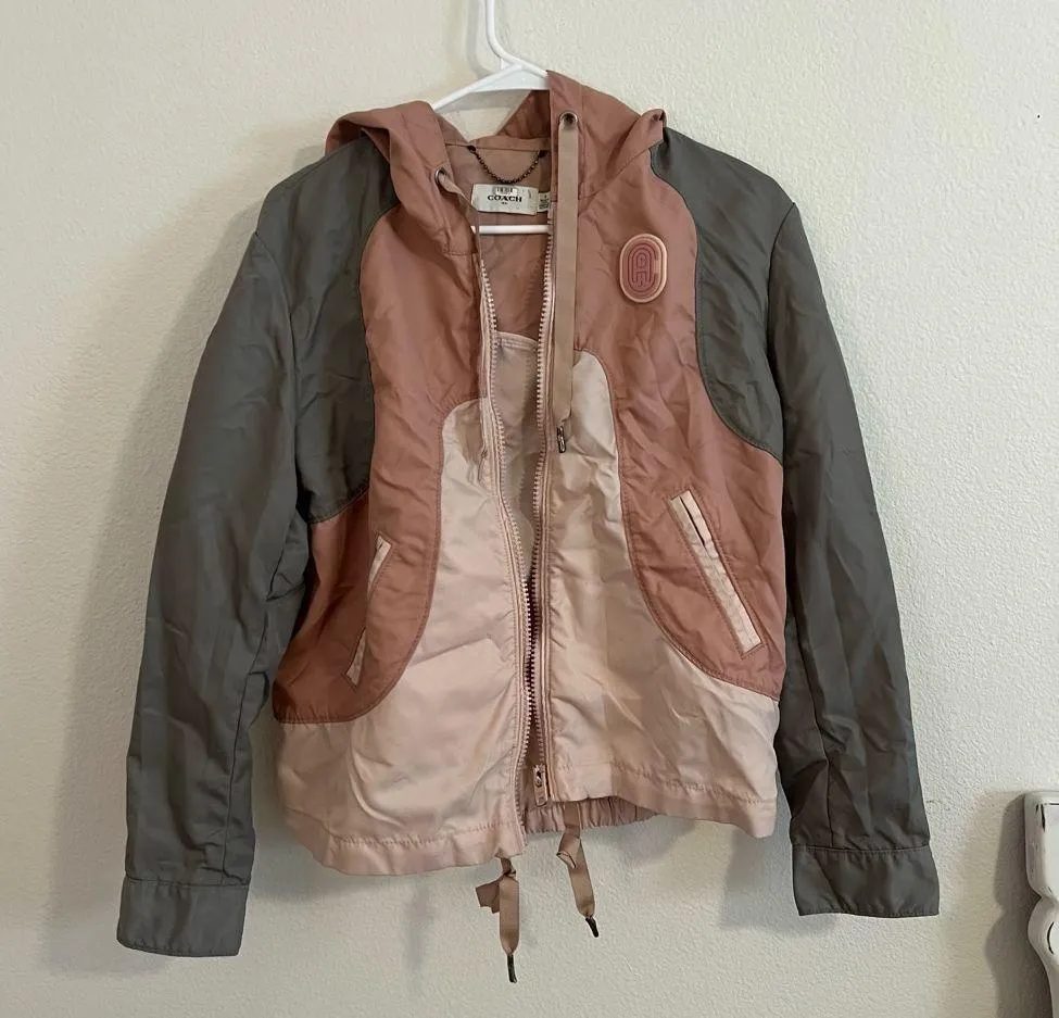 Coach Pink and Gray Western Windbreaker - Image 5