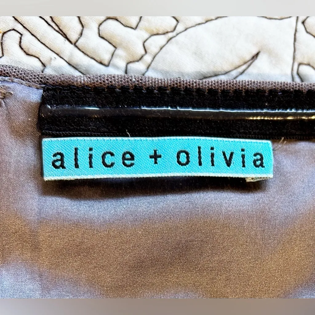 Alice + Olivia Strapless Sequin Cocktail Dress Metallic Blue Silver Party~M💛 - Image 7