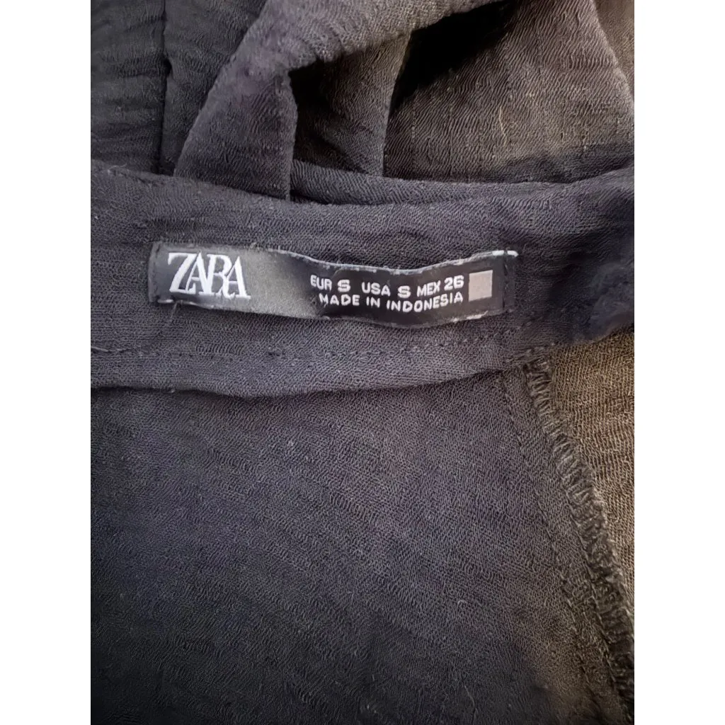 Zara Black Long Sleeve Jumpsuit - Image 5