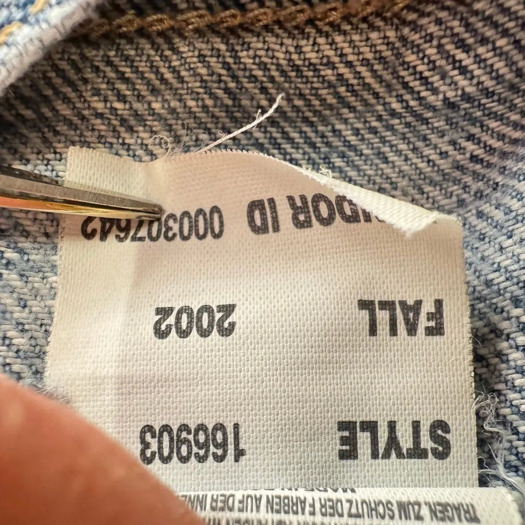 GAP 1969 Vintage Y2K Bootcut Jeans Western Style Distressed Denim Low Rise Sz 6 - Image 11