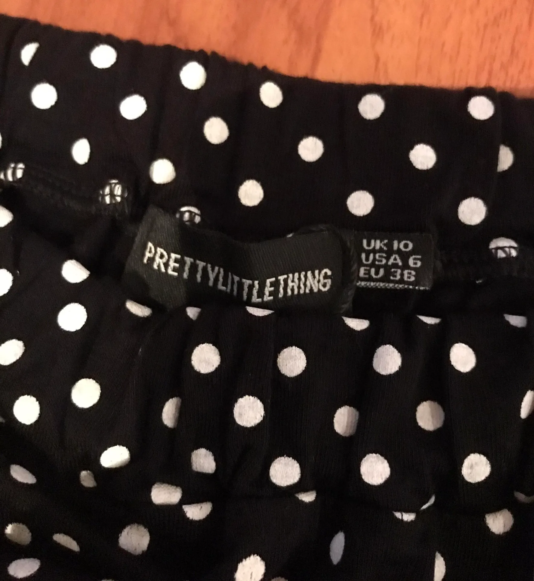 Black Jersey Floaty Polka Dot Shorts - Image 7