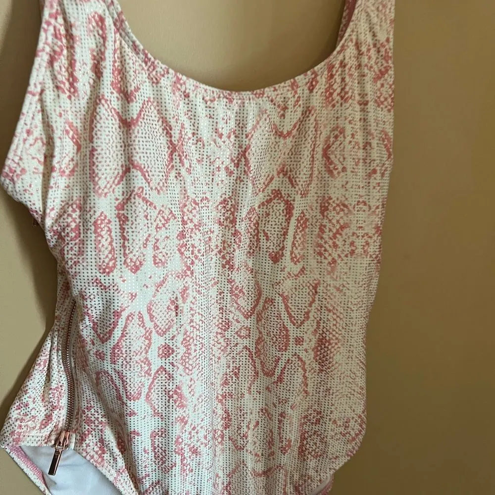 Carman Marc valvo pink snakeskin one piece 12 - Image 4