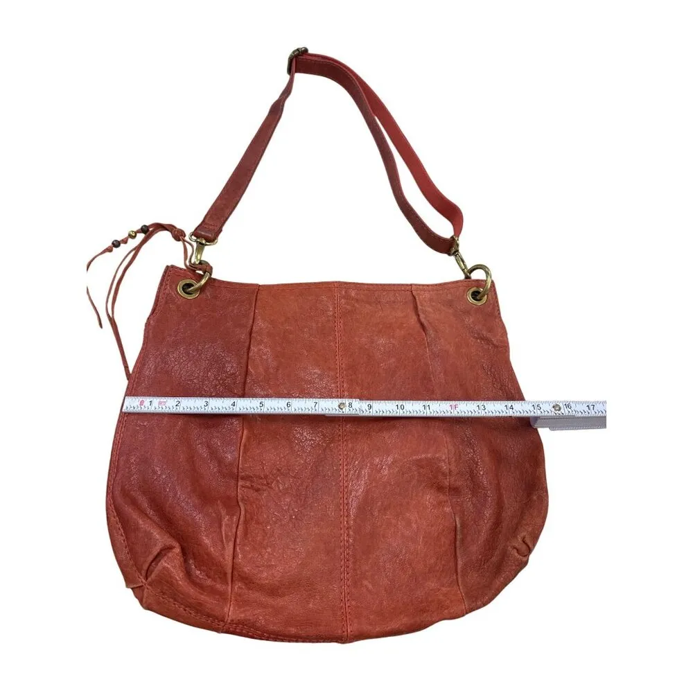 Vintage Fossil Womens Red Leather Shoulder Bag Purse SKU 7234 - Image 3
